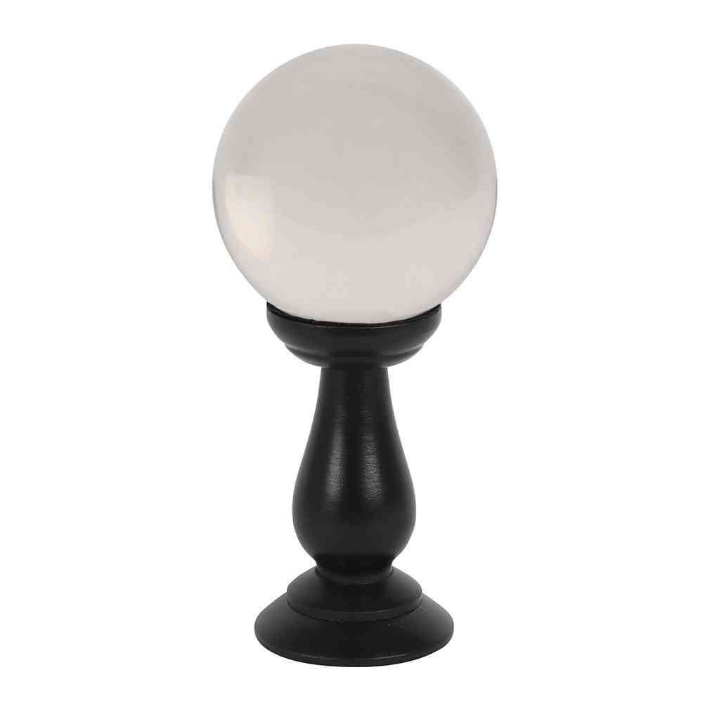 Something Different - Clear Small on Wooden Stand Kristallkugel - Transparent